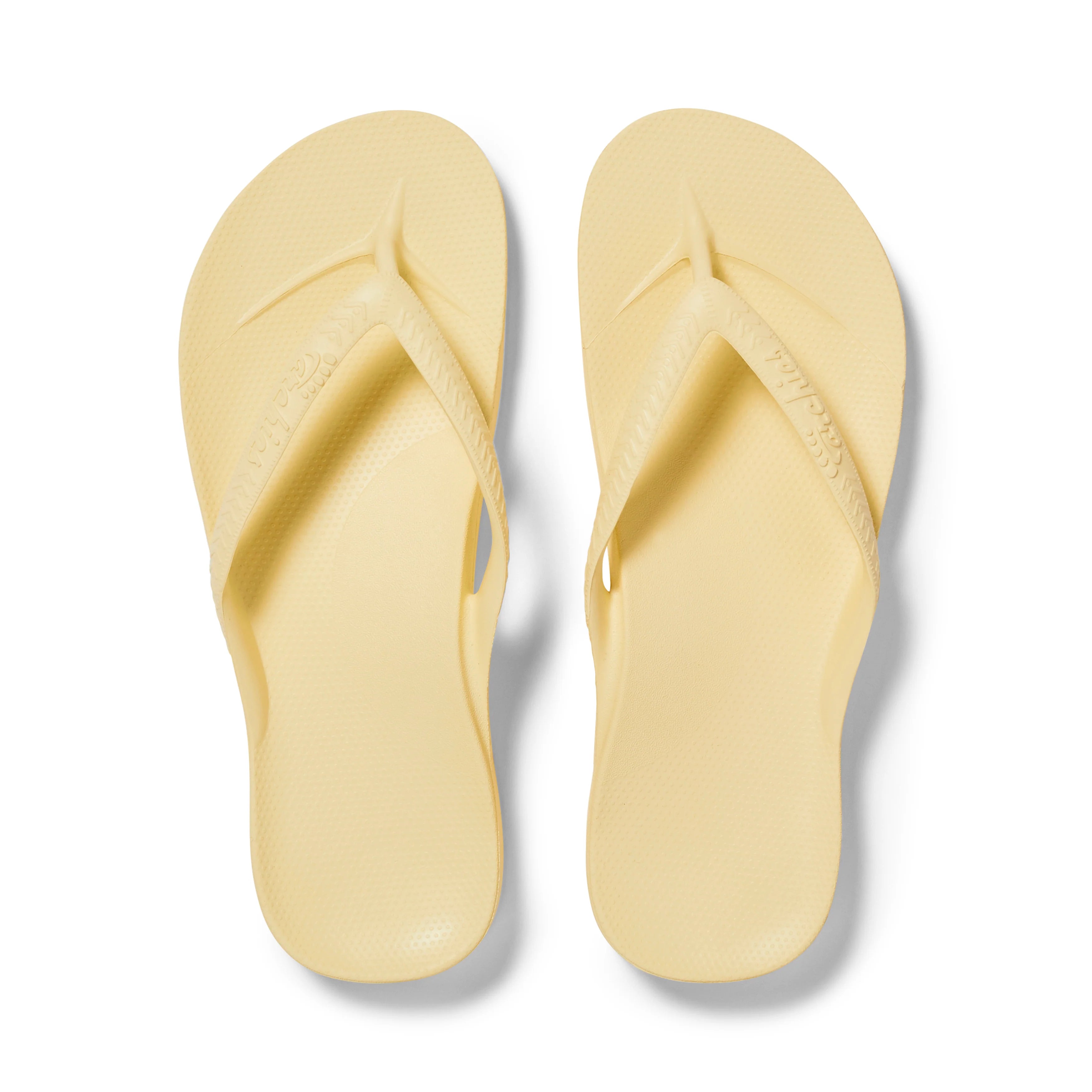Arch Support Flip Flops - Classic - Lemon 