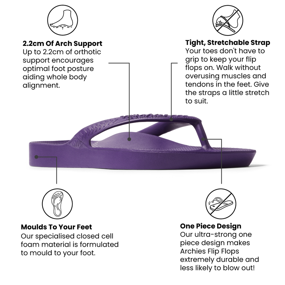  Arch Support Flip Flops - Classic - Acai Purple 