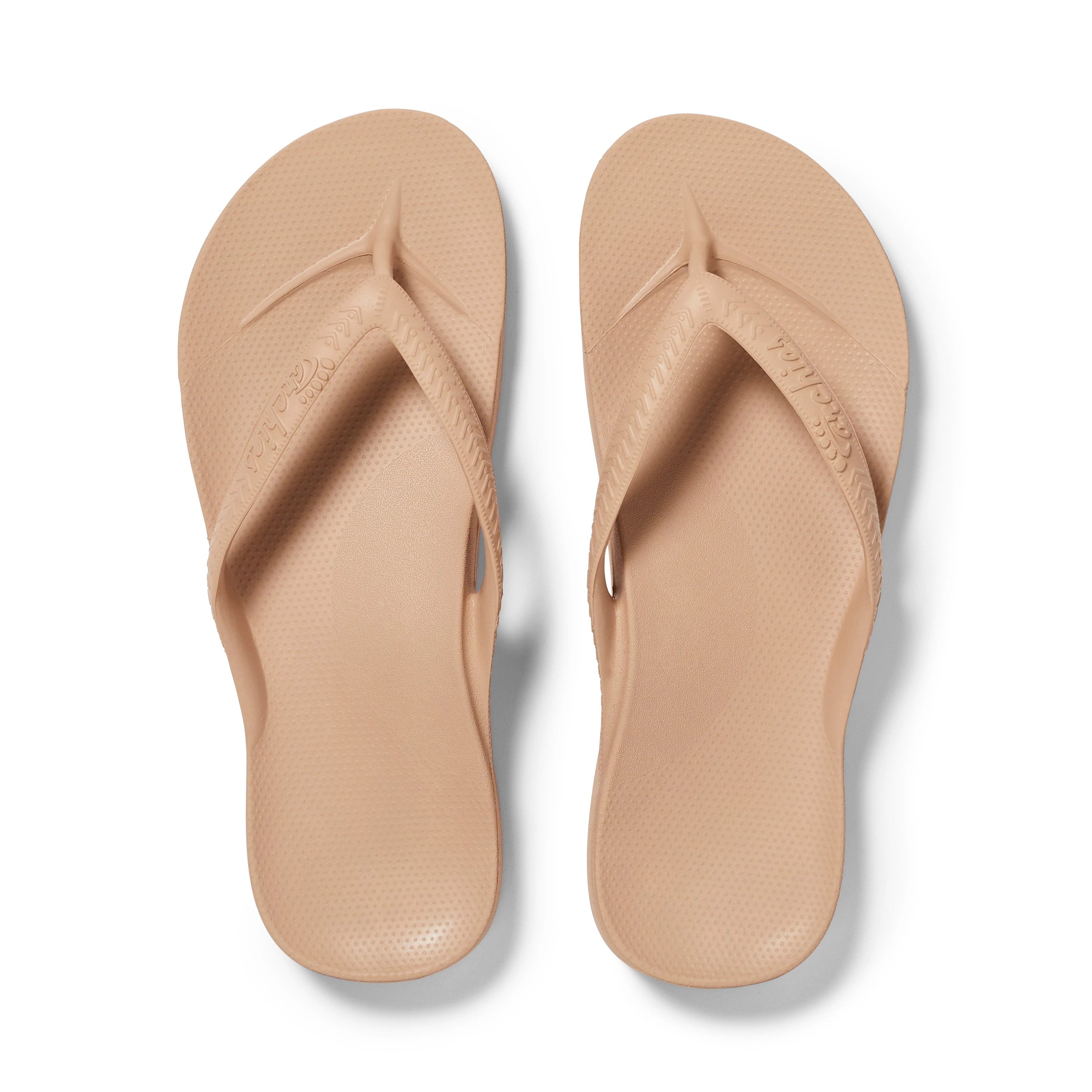 Arch Support Flip Flops - Classic - Tan 