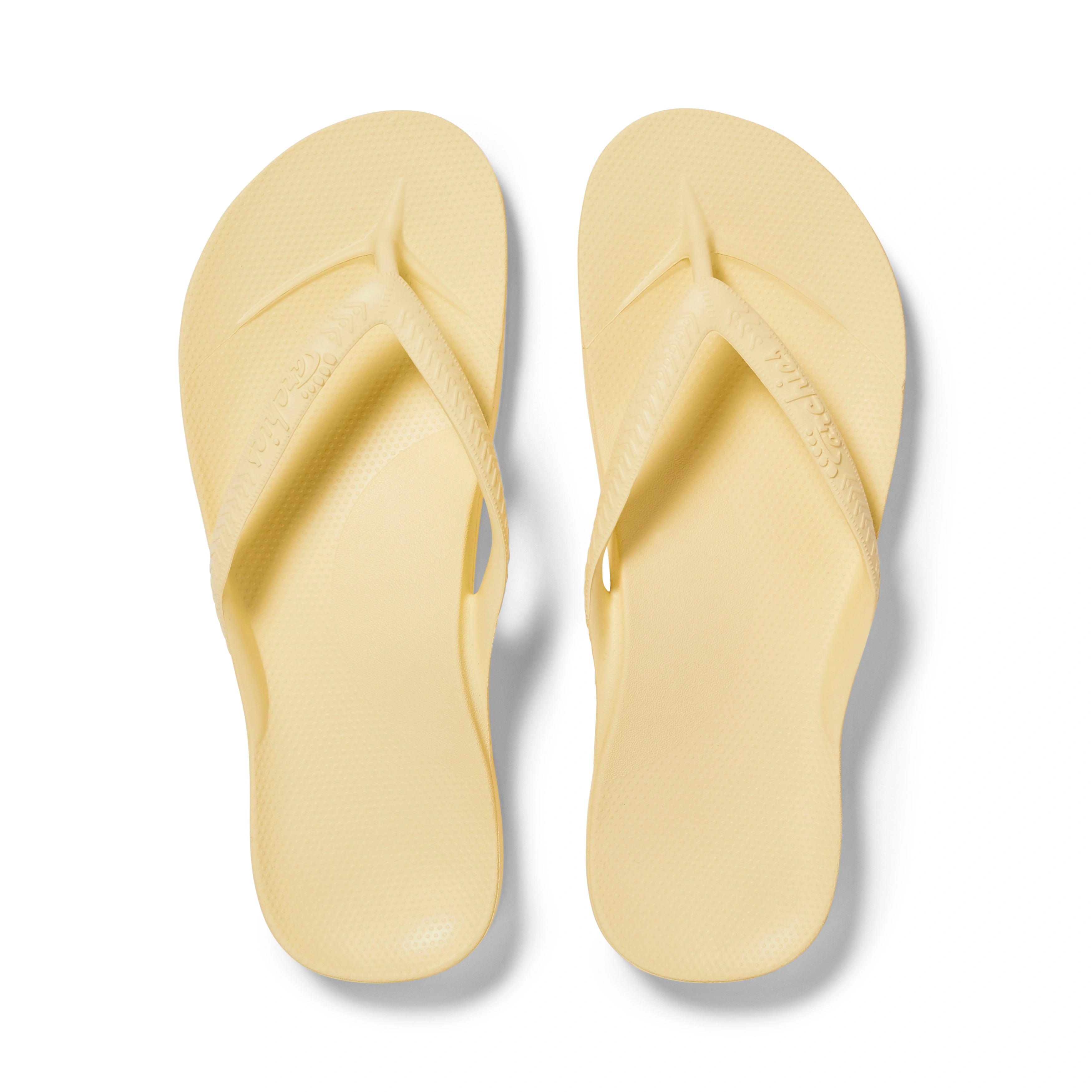 Arch Support Flip Flops - Classic - Lemon 