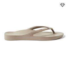 Arch Support Flip Flops - Classic - Crystal Taupe