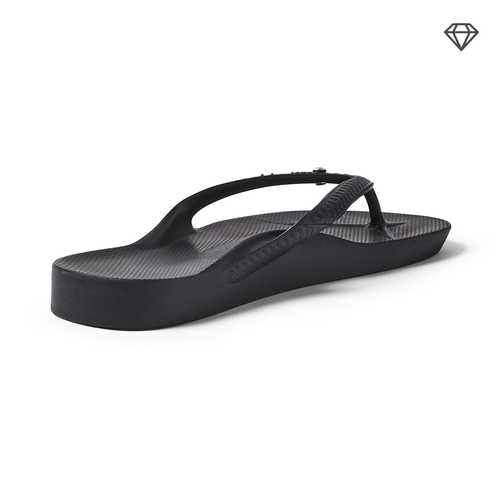  Arch Support Flip Flops - Classic - Crystal Black 