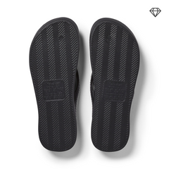 Arch Support Flip Flops - Classic - Crystal Black