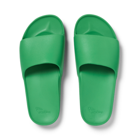 Arch Support Slides - Classic - Kelly Green – Archies Footwear | UK