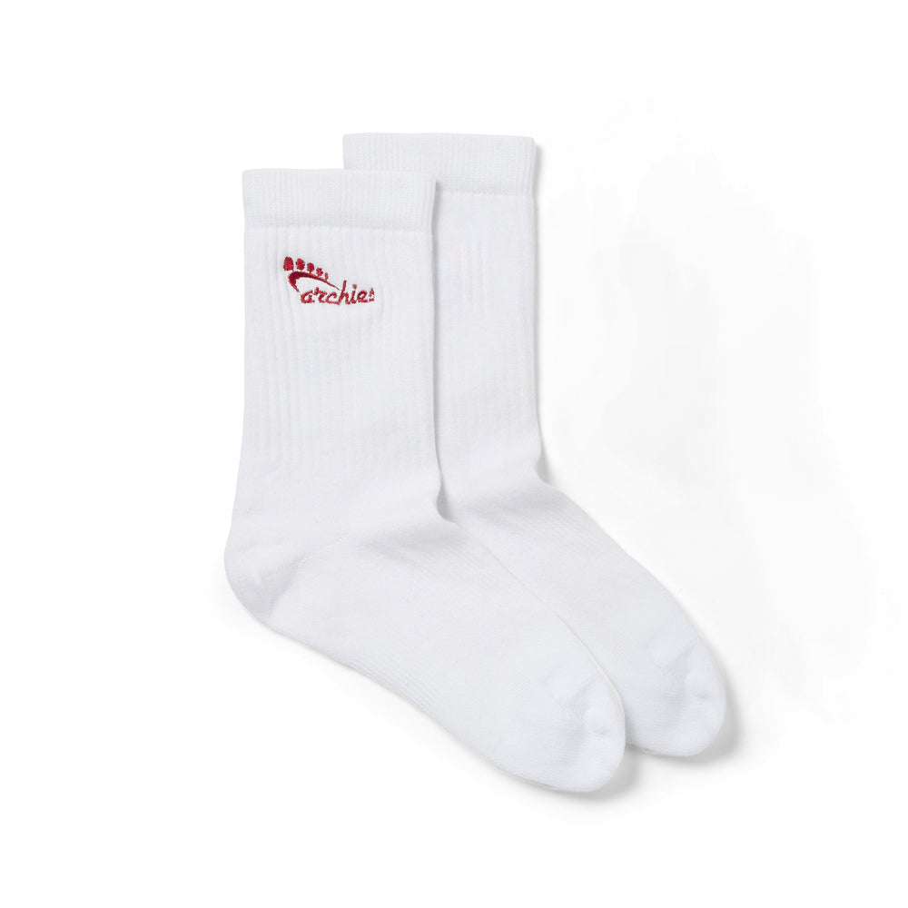  Performance Crew Socks - White 