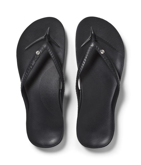 Archies Arch Support Flip Flops- Lemon - Adelaide Foot and Ankle Shop