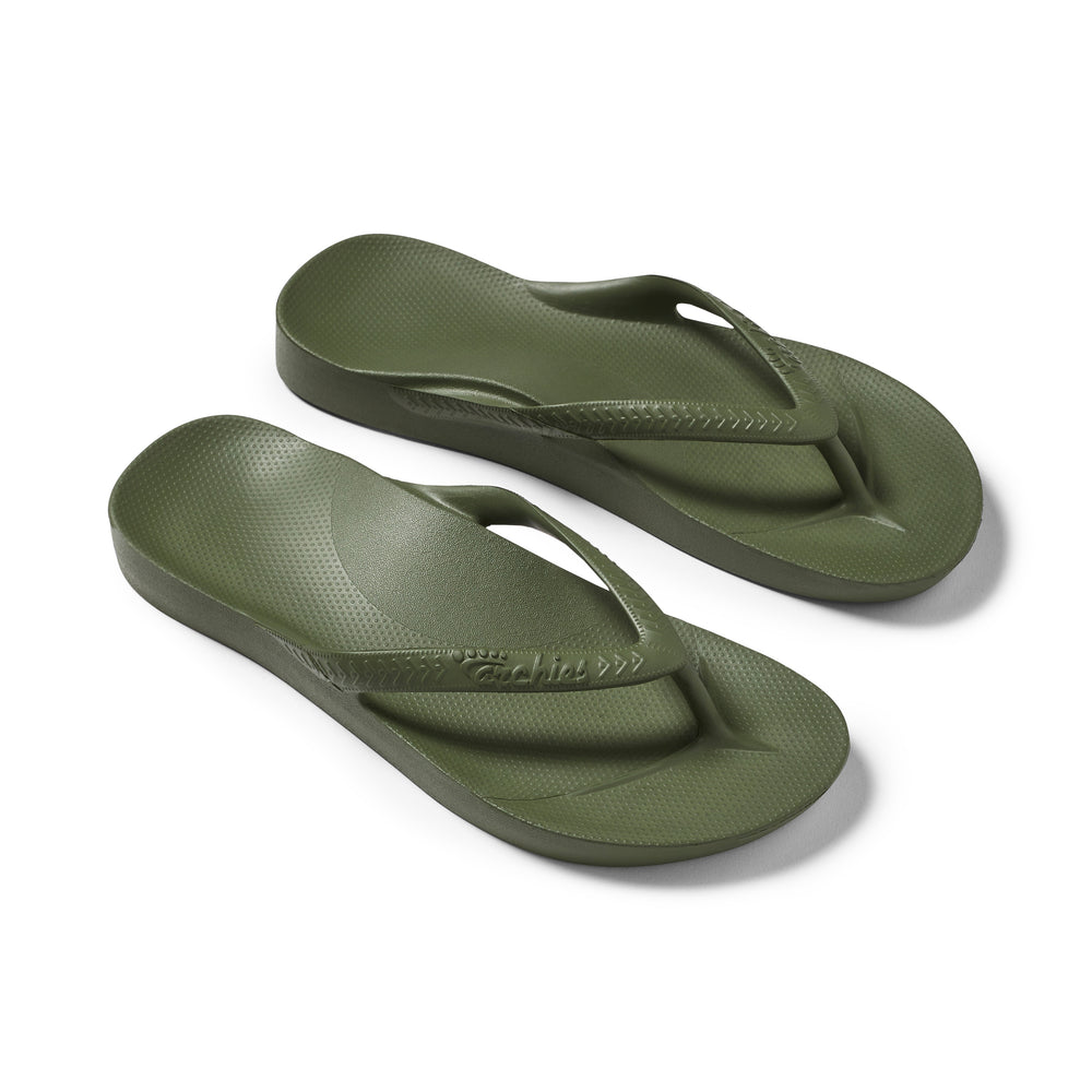  Arch Support Flip Flops - Classic - Olive 