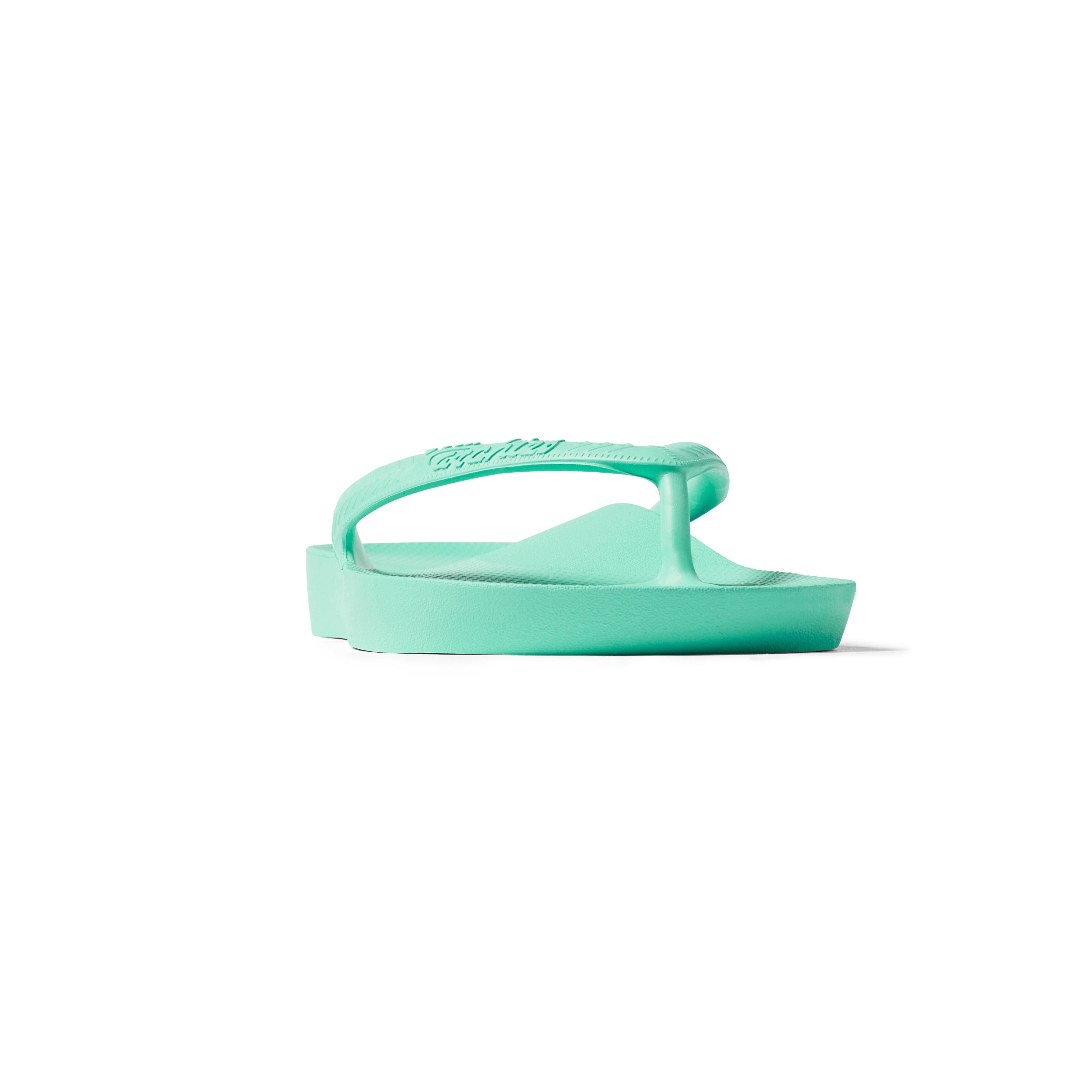 Mint green flip flops on sale