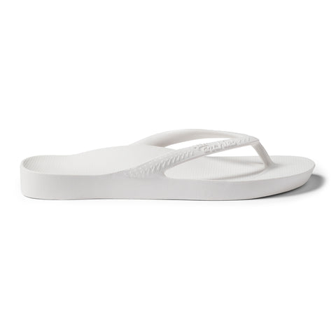 Arch Support Flip Flops - Classic - White – Archies Footwear Pty Ltd ...